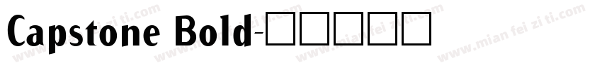 Capstone Bold字体转换